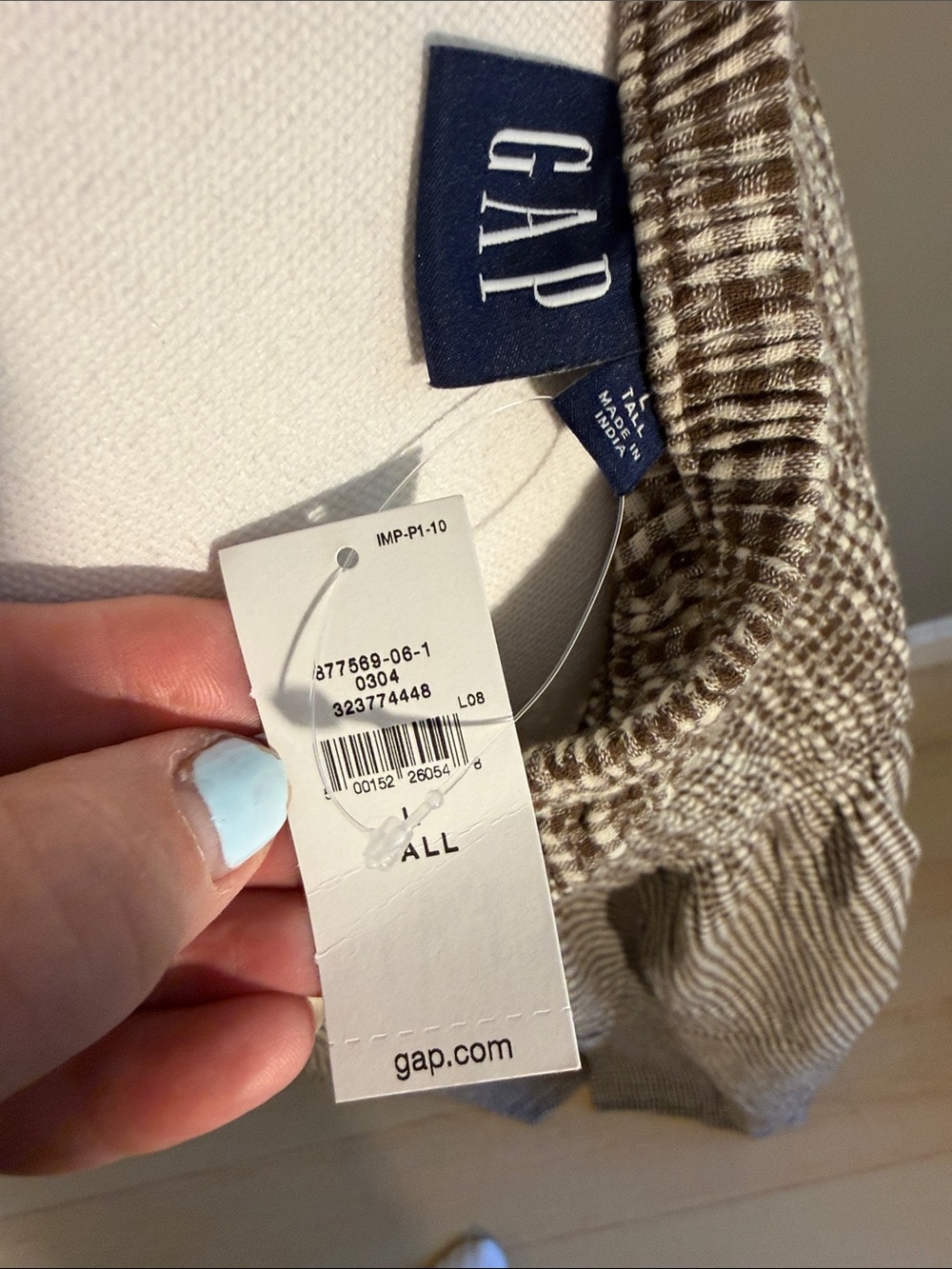 Gap Smocked Waist Gingham Maxi Skirt - Picture 5 of 5